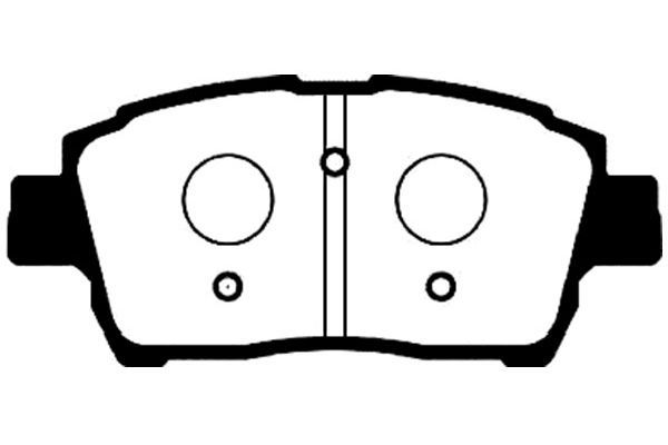 KAVO PARTS stabdžių trinkelių rinkinys, diskinis stabdys BP-9063